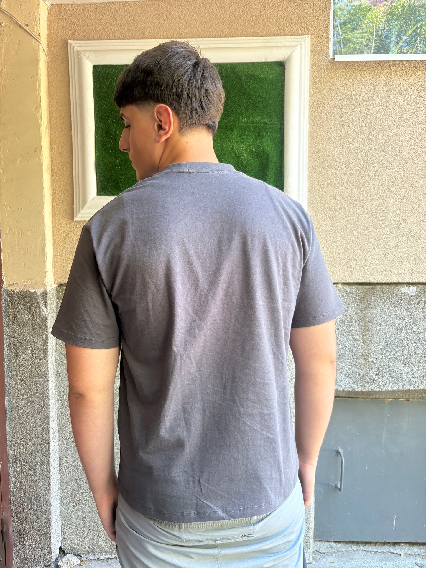 YANV 100% Cotton T-Shirt Dark Gray
