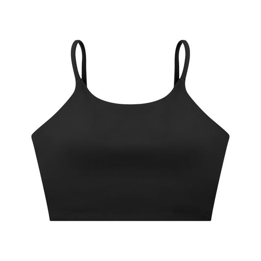 Spaghetti Strap YANV Sports Bra Black