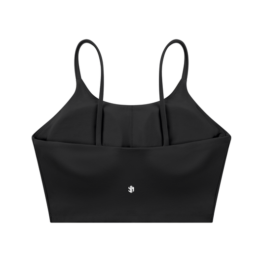 Spaghetti Strap YANV Sports Bra Black