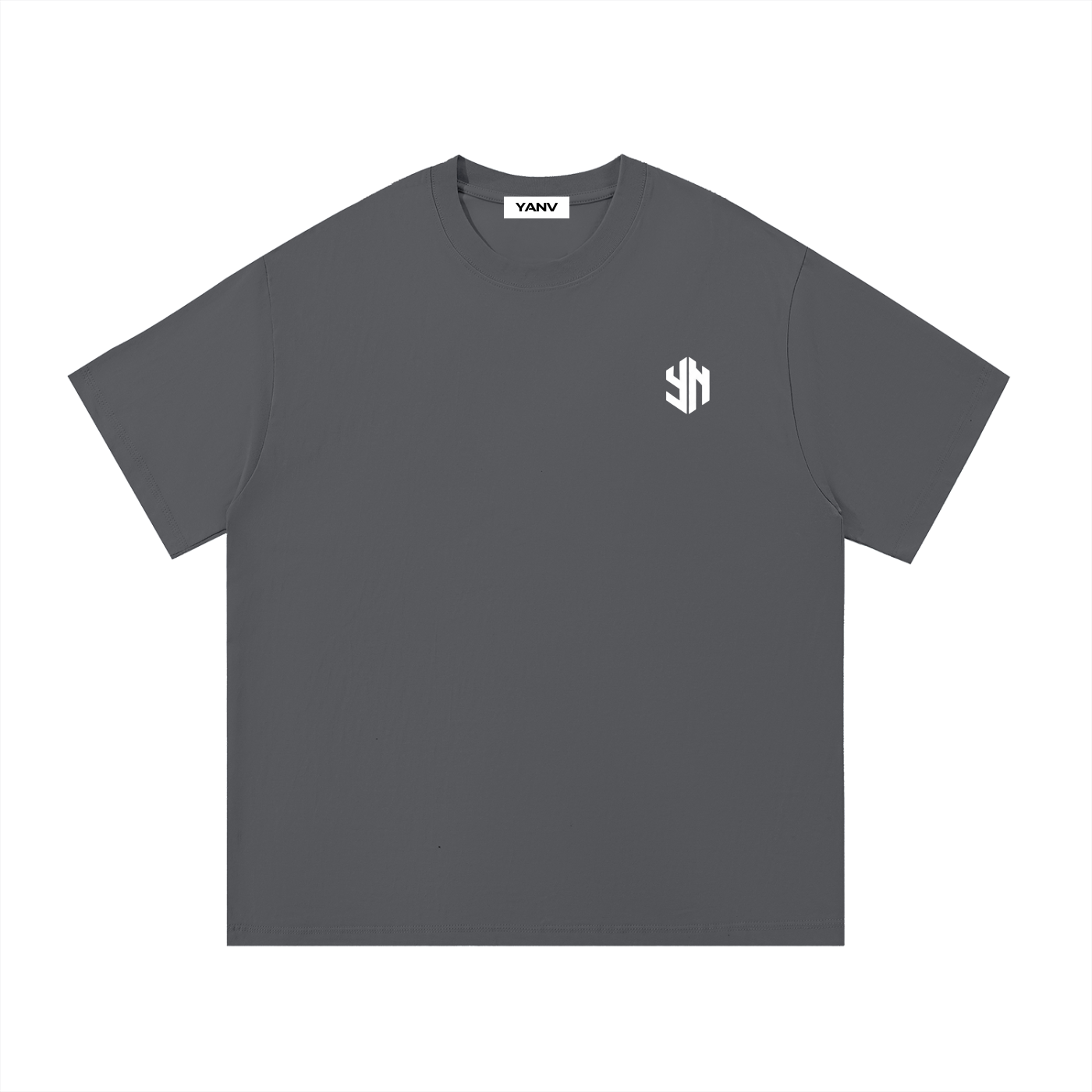 YANV 100% Cotton T-Shirt Dark Gray