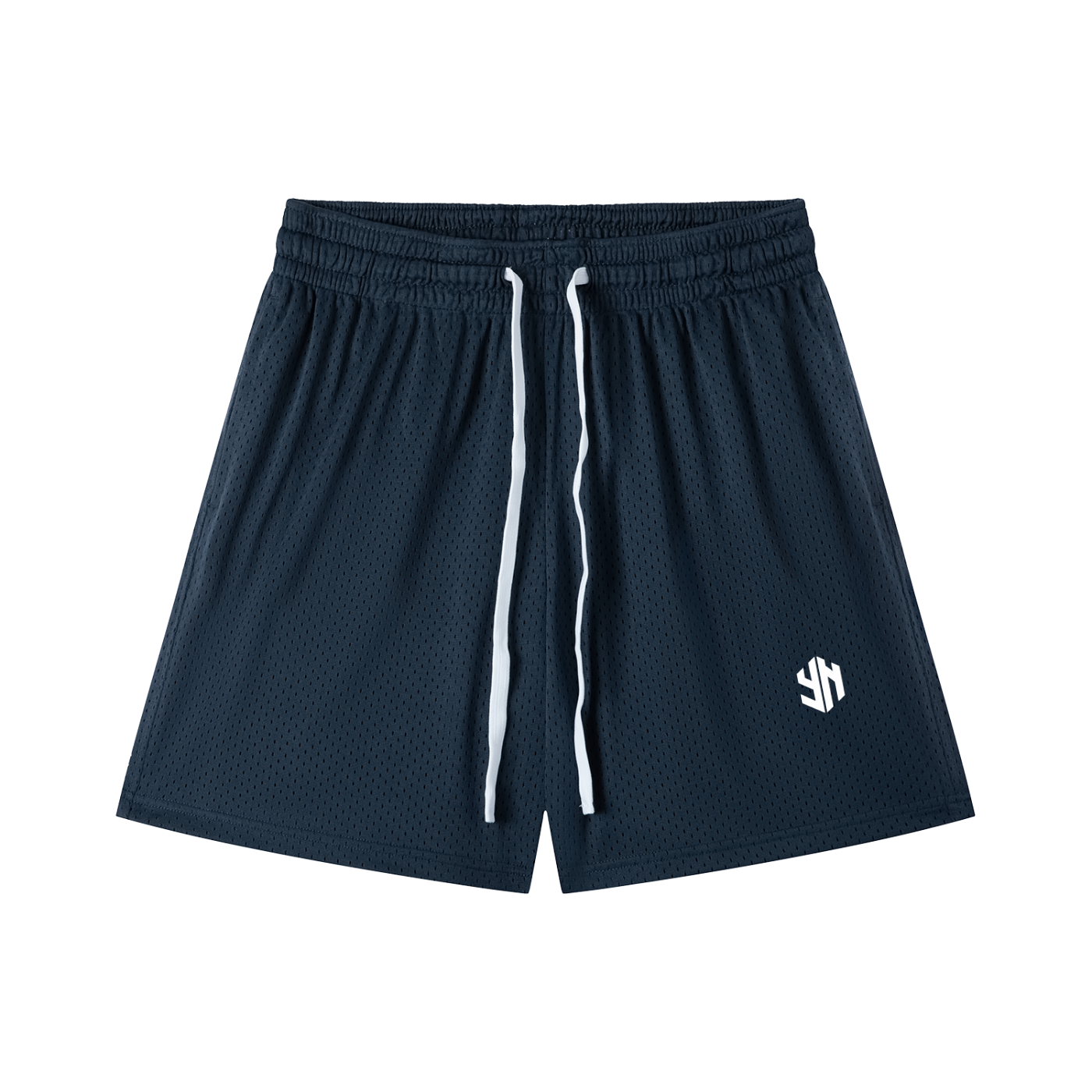 YANV Mesh Drawstring Shorts Navy Blue