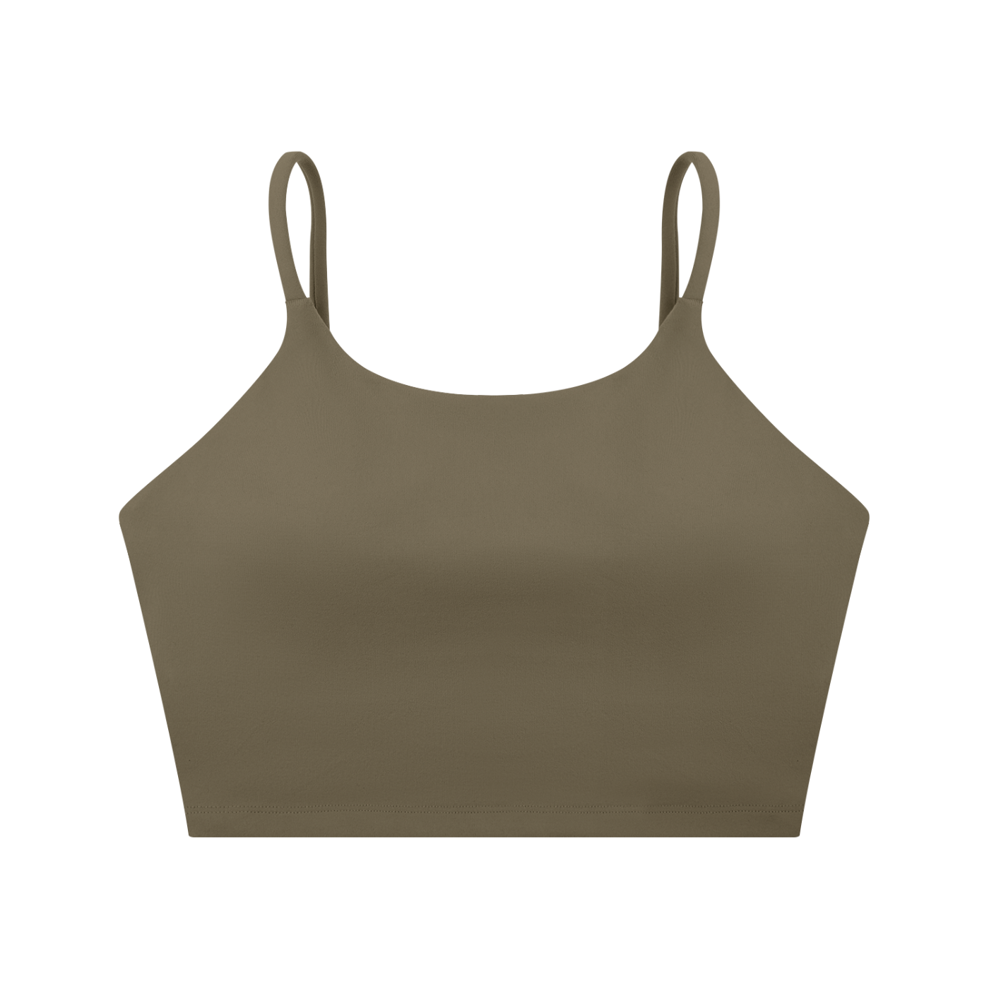 Spaghetti Strap YANV Sports Bra Gray Coffee