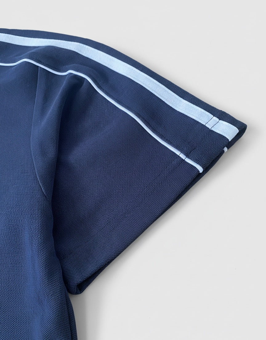 YANV Collar Short-Sleeve Polo Shirt Navy Blue