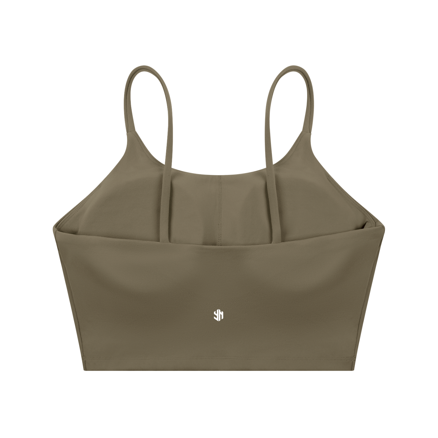 Spaghetti Strap YANV Sports Bra Gray Coffee